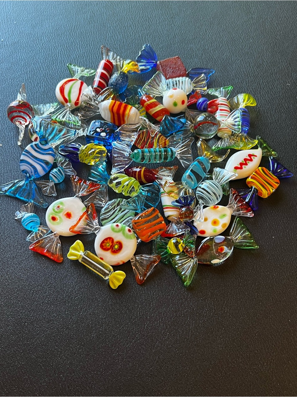 Collection of Handblown Glass “Wrapped” Candy